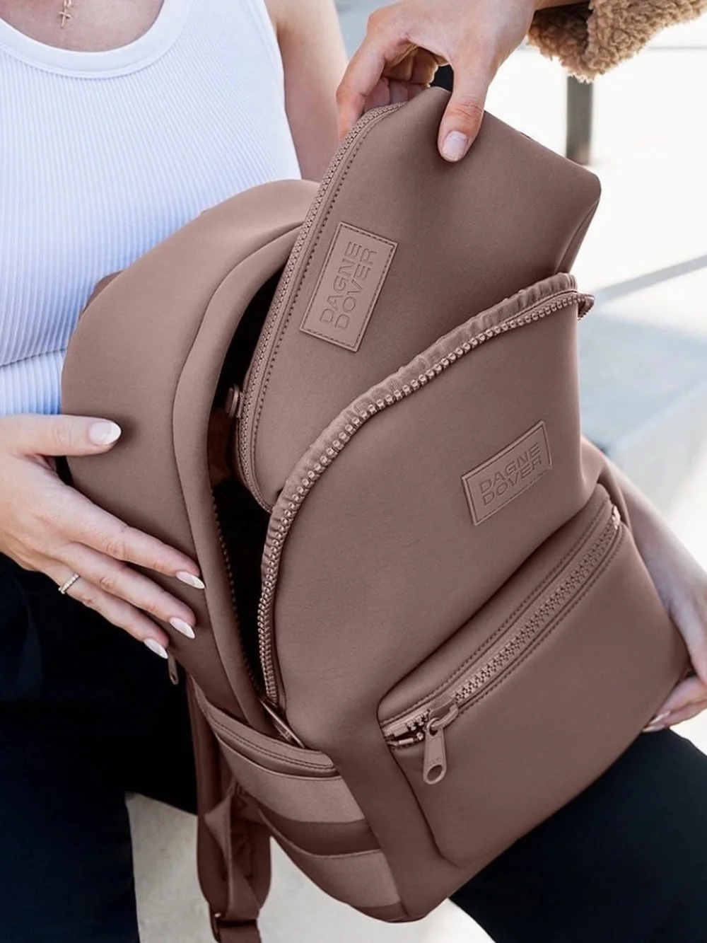 BRAND NEW DAGNE DOVER NEOPRENE BACKPACK MEDIUM- MIDNIGHT COLOR